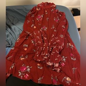 Free people turtle neck tunic with bell sleeves